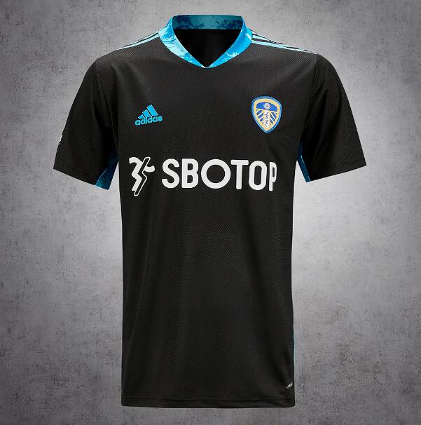 Leeds United FC Black Soccer Jersey Shirt 2020/21